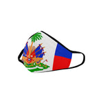 HAITI FLAG Mouth Mask in One Piece (2 Filters Included)