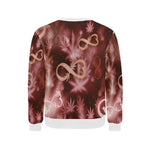 INFINITY RED COSMOS Men's Rib Cuff Crew Neck Sweatshirt