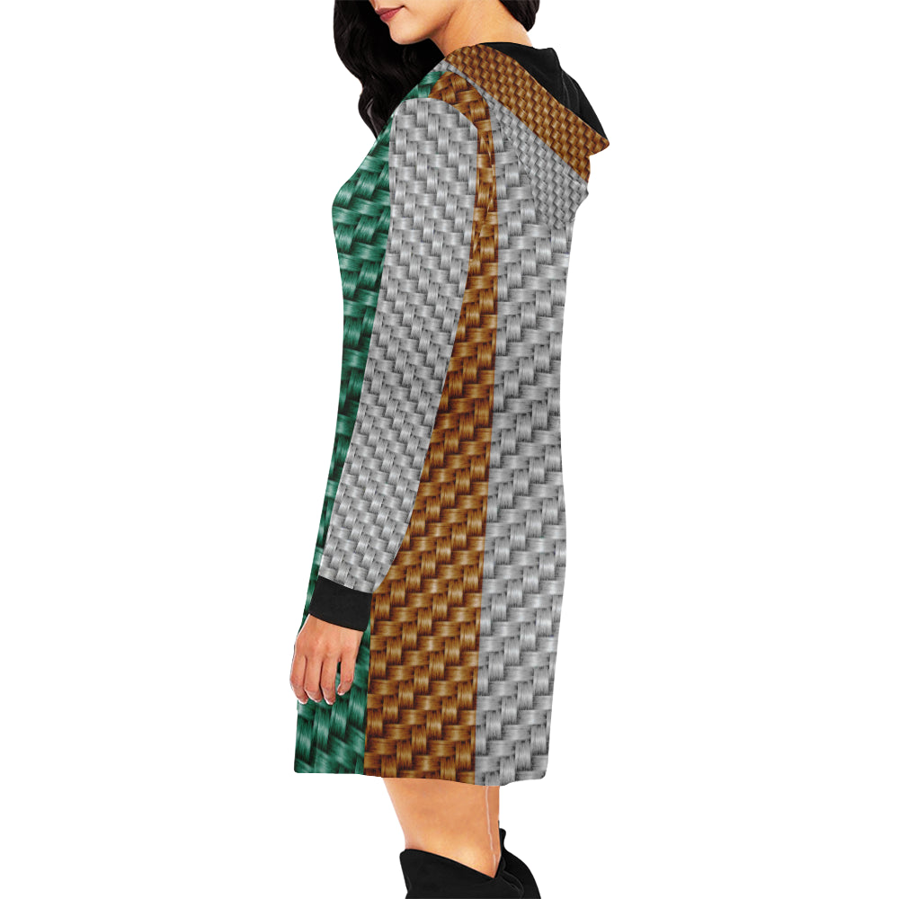 COTE D'IVOIRE FLAG All Over Print Hoodie Mini Dress