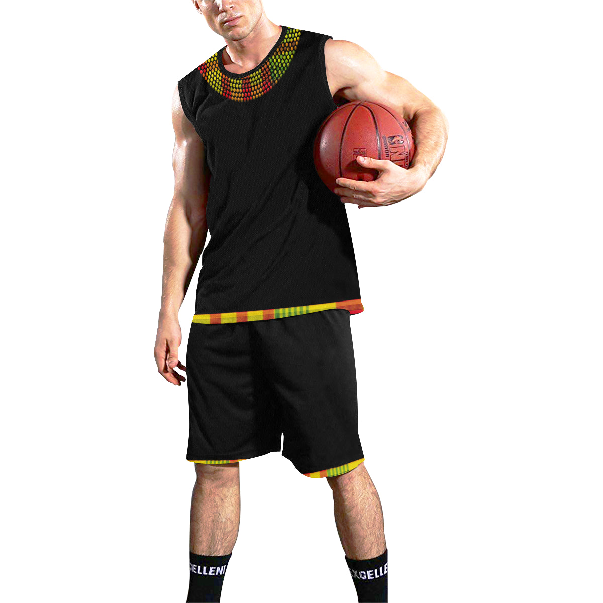 MADRAS STRASS All Over Print Basketball Uniform