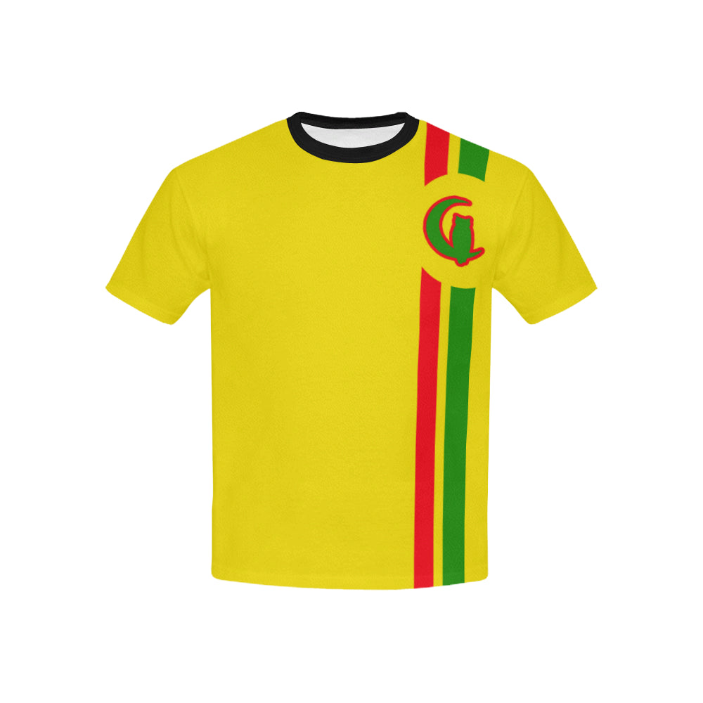 FRESH UP Kids' T-Shirt with Solid Neck
