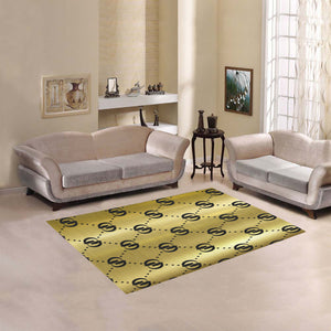 GOODY BLACC GOLD Area Rug 5'3''x4'