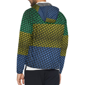 GABON FLAG Unisex All Over Print Windbreaker