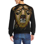 LION GANG Men's Rib Cuff Crew Neck Sweatshirt