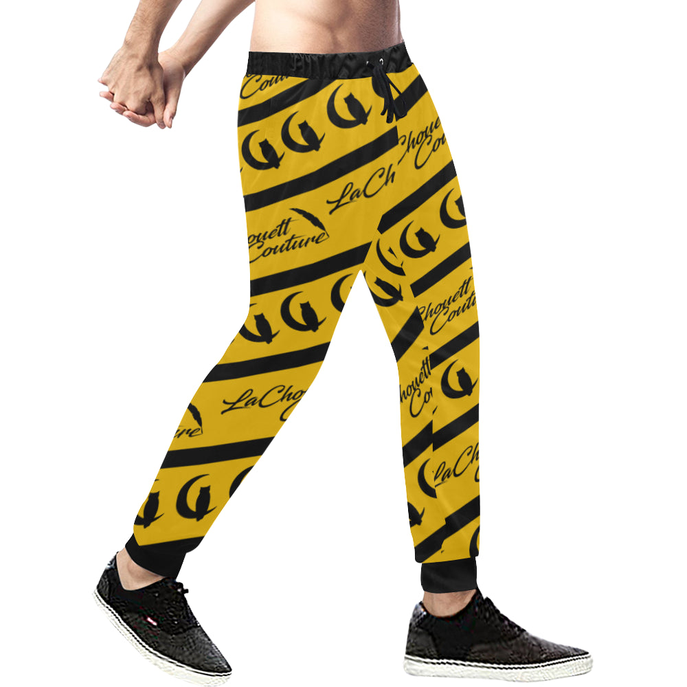 NICE ONE YLW Men's All Over Print Sweatpants