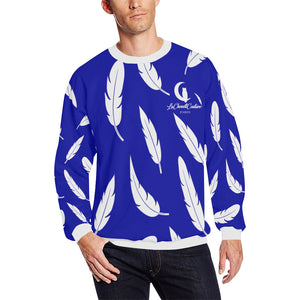 FEATHER BLUE All Over Print Crewneck Sweatshirt for Men