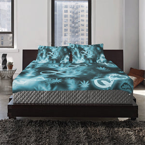 INFINITY BLUE COSMOS 3-Piece Bedding Set