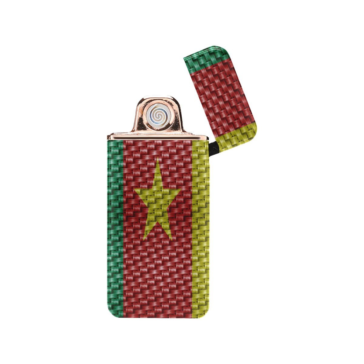 CAMEROUN FLAG USB Rechargeable Lighter