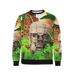 THE NOTORIOUS OLMEC Men's Rib Cuff Crew Neck Sweatshirt