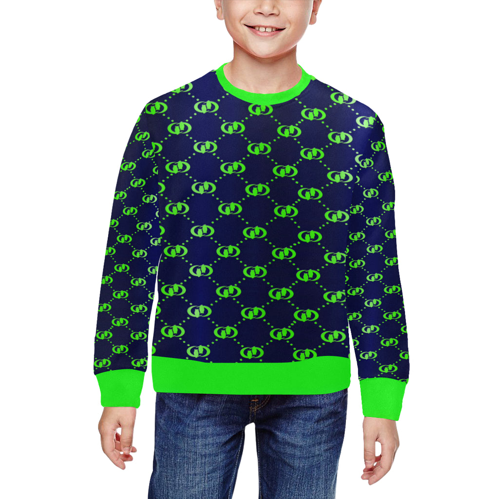 EXCELLANCE SKNK All Over Print Crewneck Sweatshirt for Kids (Model H29)