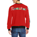 REVOLUTION RED Men's Rib Cuff Crew Neck Sweatshirt