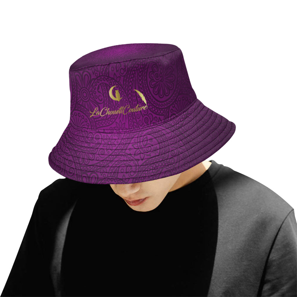 LUXURY GANG-PURPLE All Over Print Bucket Hat for Men