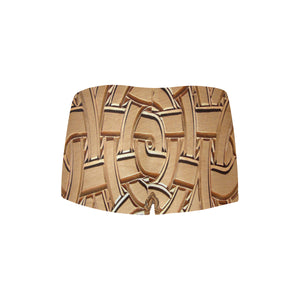 TEMBE ART WOOD Women's All Over Print Boyshort Panties