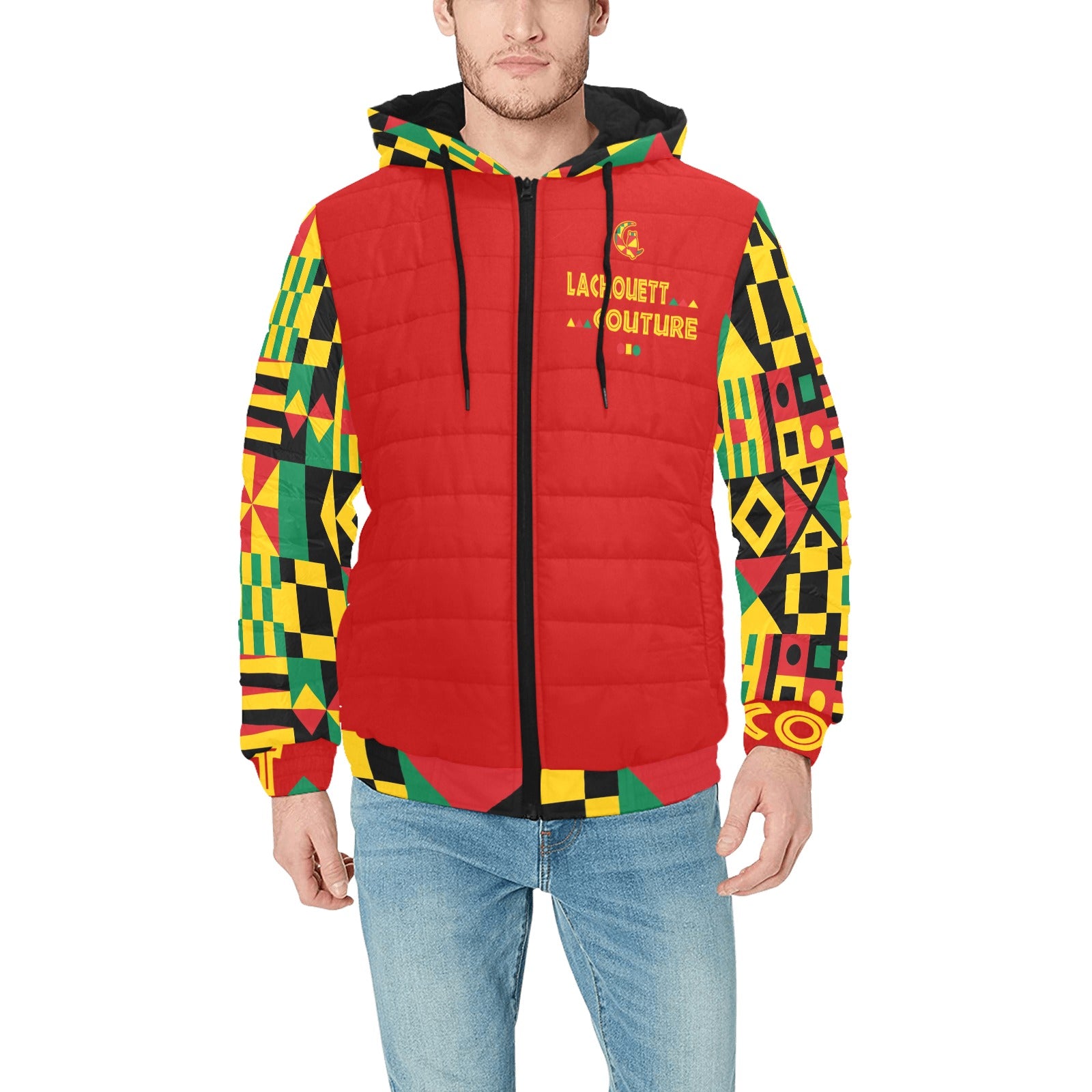 KENTE BUTAN Men's Padded Hooded Jacket