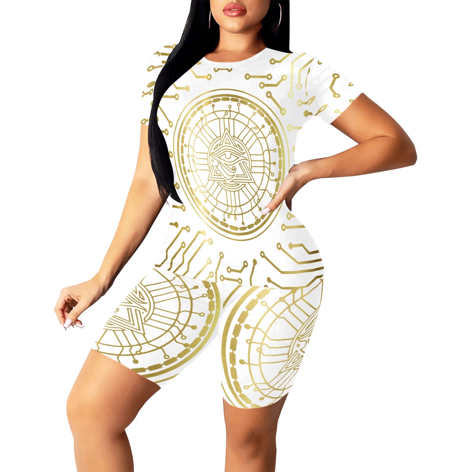 CRYPTO KMT Women's Short Yoga Set