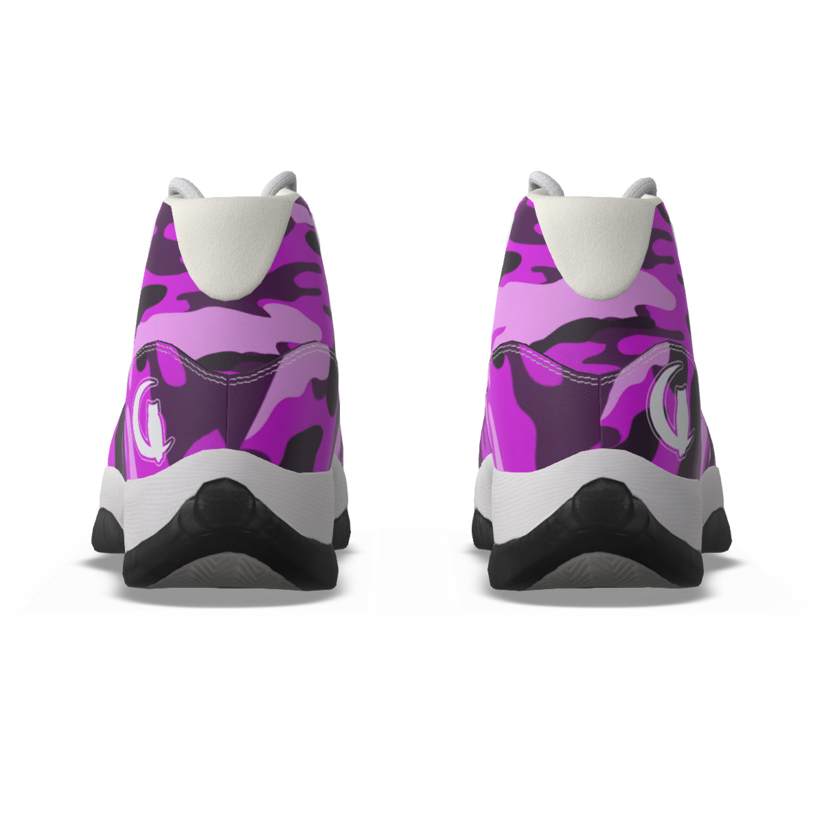 CAMOUFLAGE GRAPES Men's High Top Basketball Shoes
