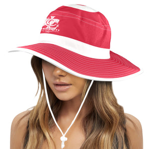 TUNISIA FLAG Wide Brim Bucket Hat