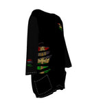 RBG ANKH B RIPPED Women's Loose Crew Neck Dress