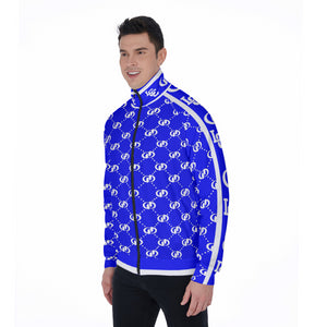 EXCELLENCE BLUE Stand Collar Jacket