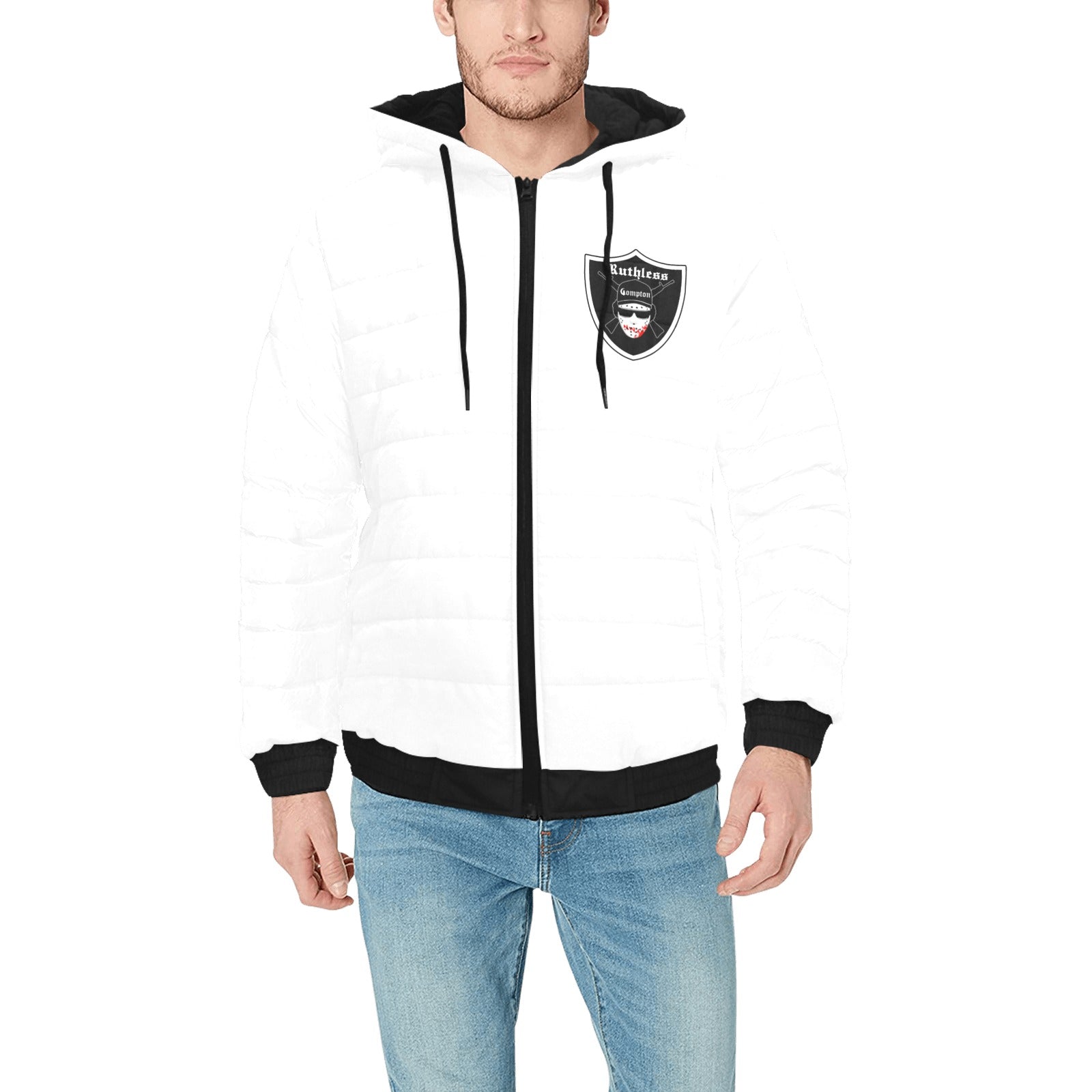 EAZY-E RUTHLESS Men's Padded Hooded Jacket