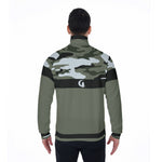 CAMOUFLAGE GRIS Stand Collar Jacket