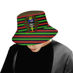 RBG C SKULL All Over Print Bucket Hat for Men