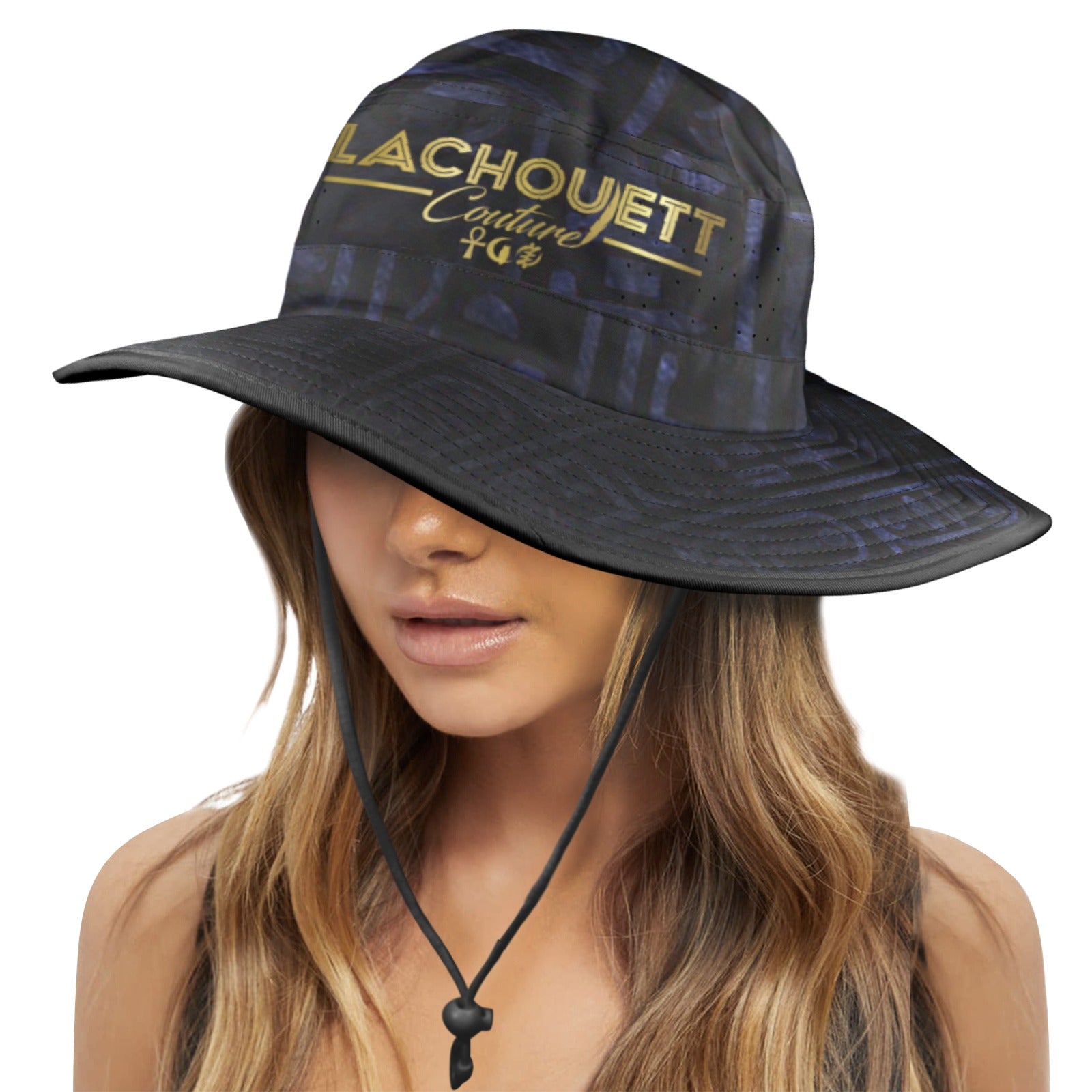 HIEROGLYFIC Wide Brim Bucket Hat