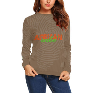 AFRICAN UNITED Crewneck Sweatshirt for Women