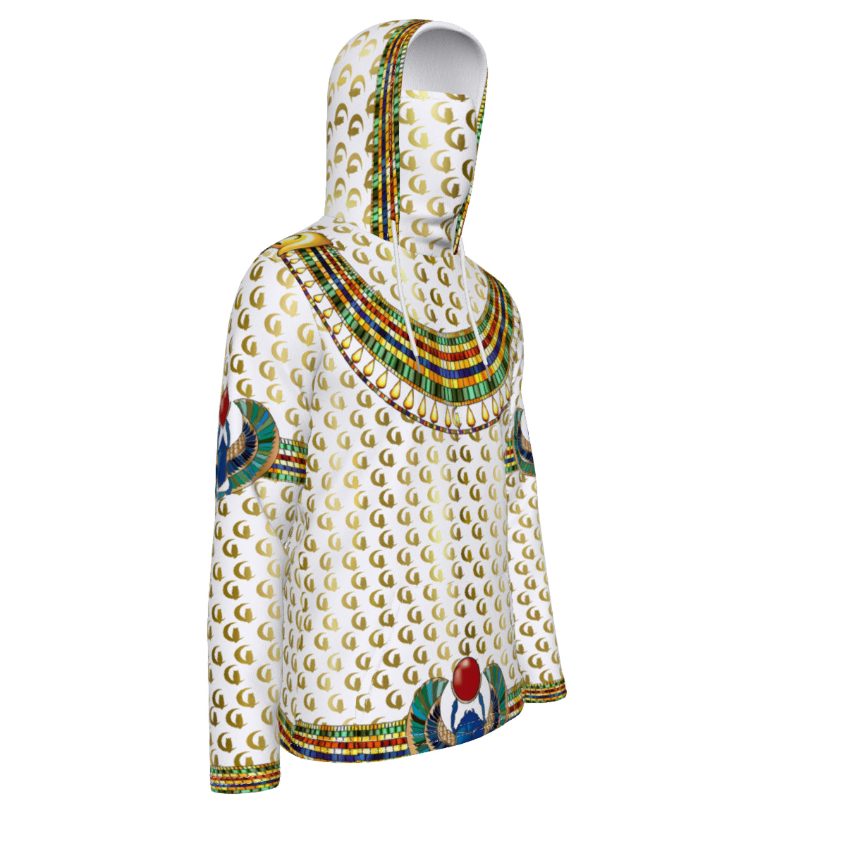 MEDJAY LCC WHT Unisex Pullover Hoodie With Mask