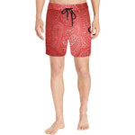 LUXURY RED GANG Men's Mid-Length Swim Shorts (Model L39)