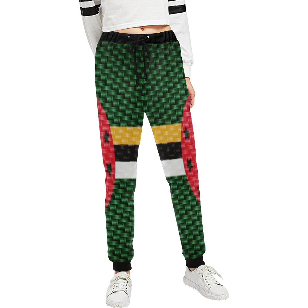 DOMINICA FLAG Women's All Over Print Sweatpants (Model L11)