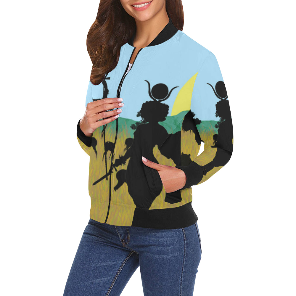 SAFARI NTR WARRIOR All Over Print Bomber Jacket for Women