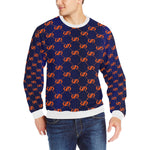 EXCELLENCE ORNGE Men's Rib Cuff Crew Neck Sweatshirt
