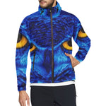 FLASHY BLUE OWL All Over Print Windbreaker for Unisex