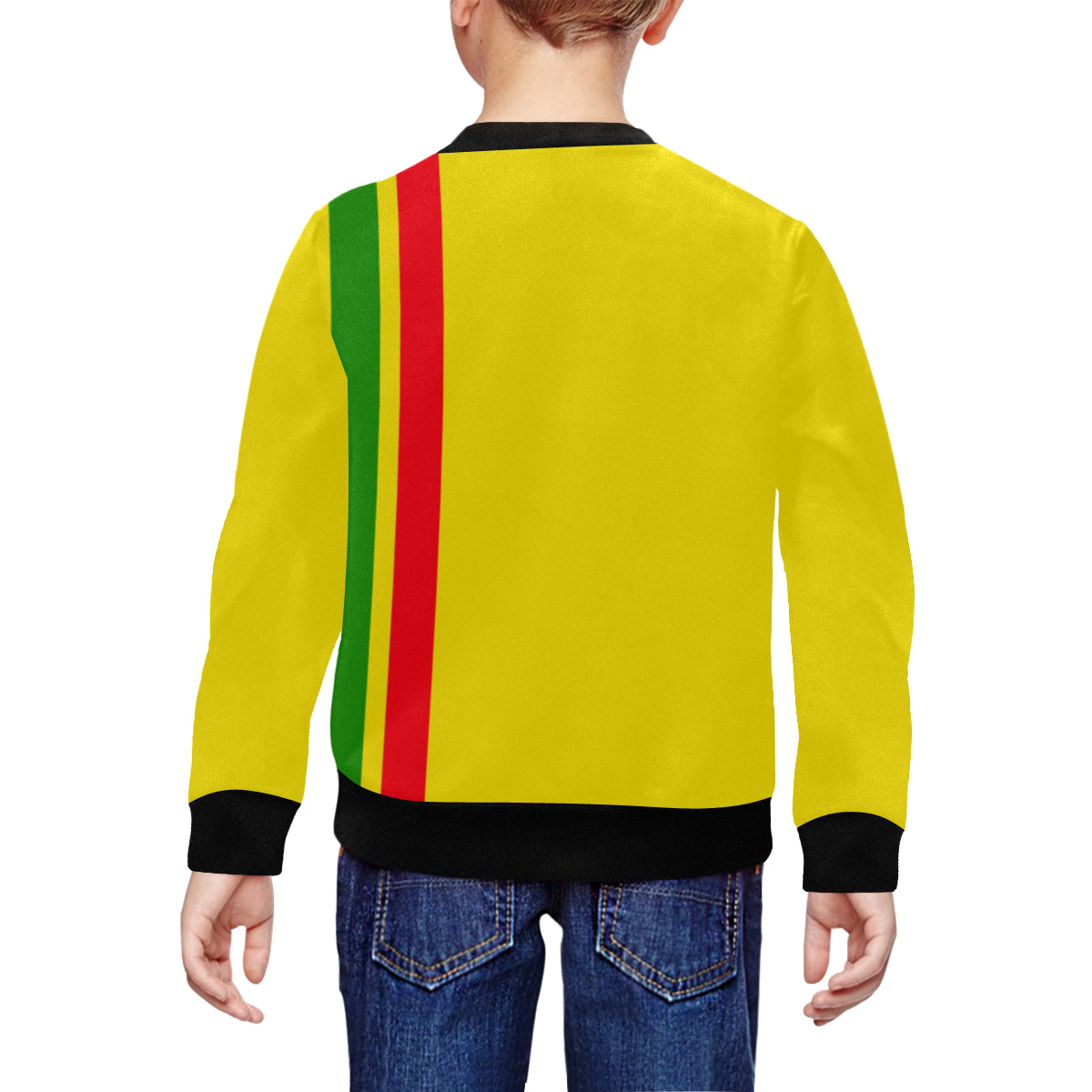 FRESH UP RASTA All Over Print Crewneck Sweatshirt for Kids (Model H29)