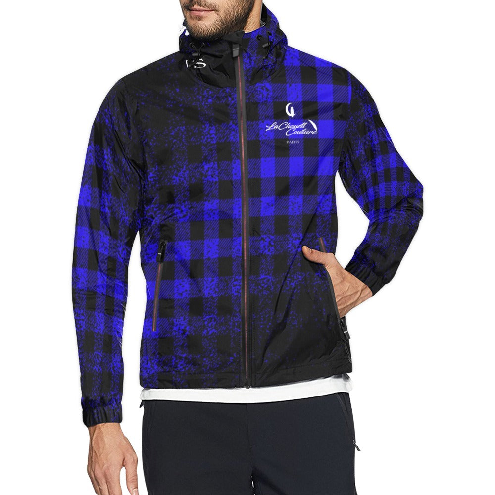 Dusty Plaid Unisex All Over Print Windbreaker