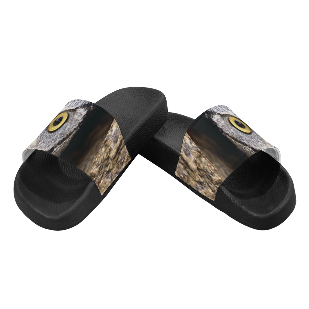 OWL IN HOLE Women's Slide Sandals (Model 057)