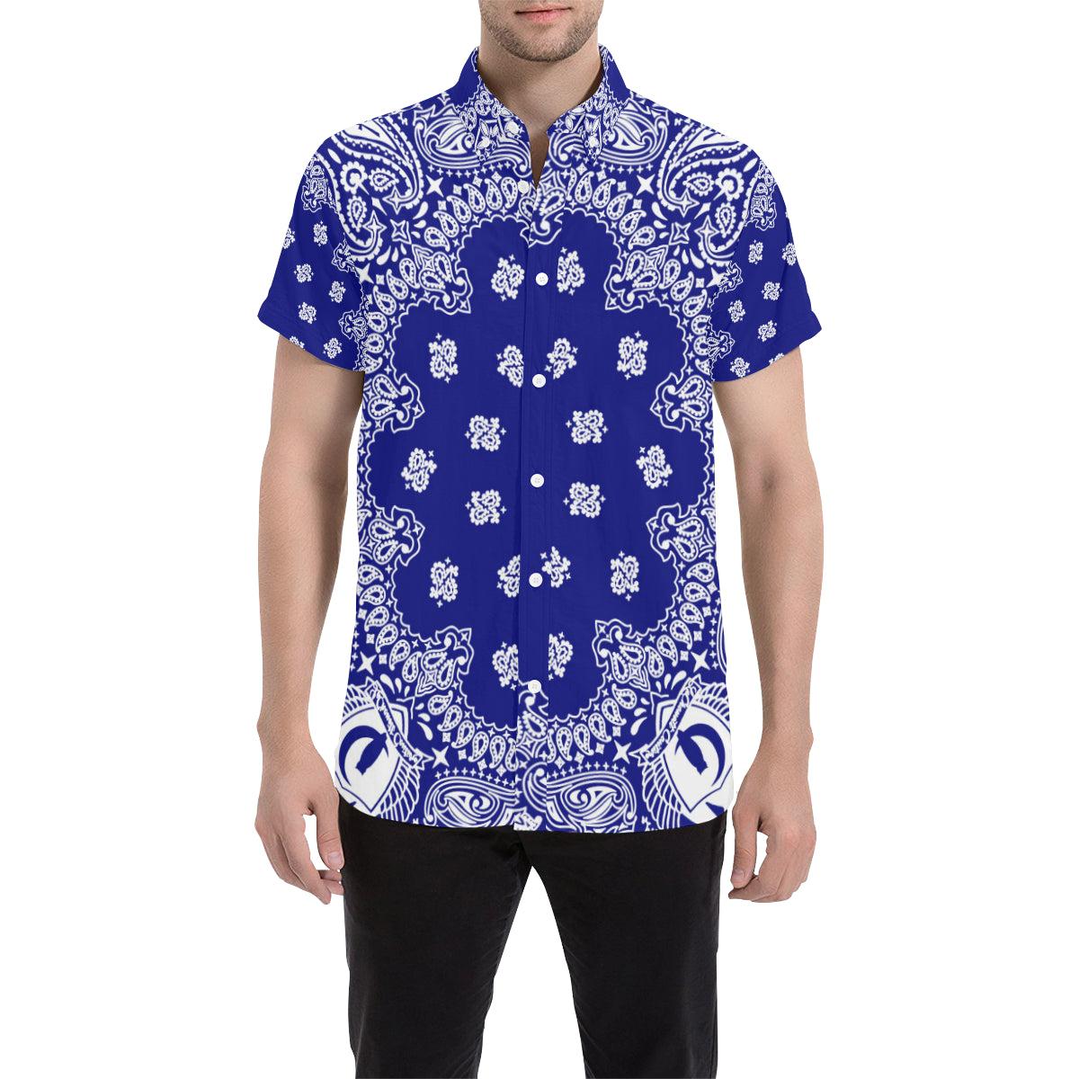 BANDANA Cs'UP Men's All Over Print Short Sleeve Shirt