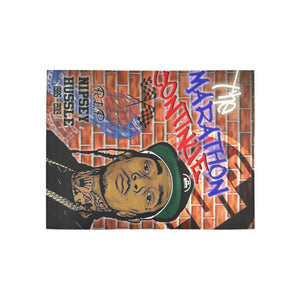 NIPSEY MARATHON CONTINUE Area Rug 5'3''x4'