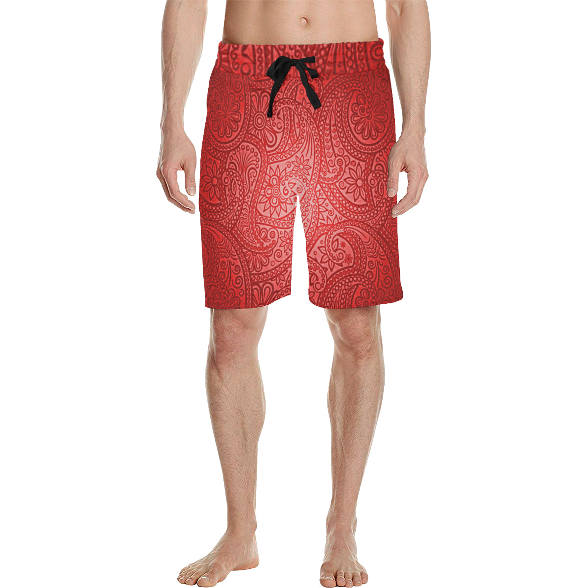 LUXURY RED GANG Men's All Over Print Casual Shorts (Model L23)