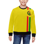 FRESH UP RASTA All Over Print Crewneck Sweatshirt for Kids (Model H29)