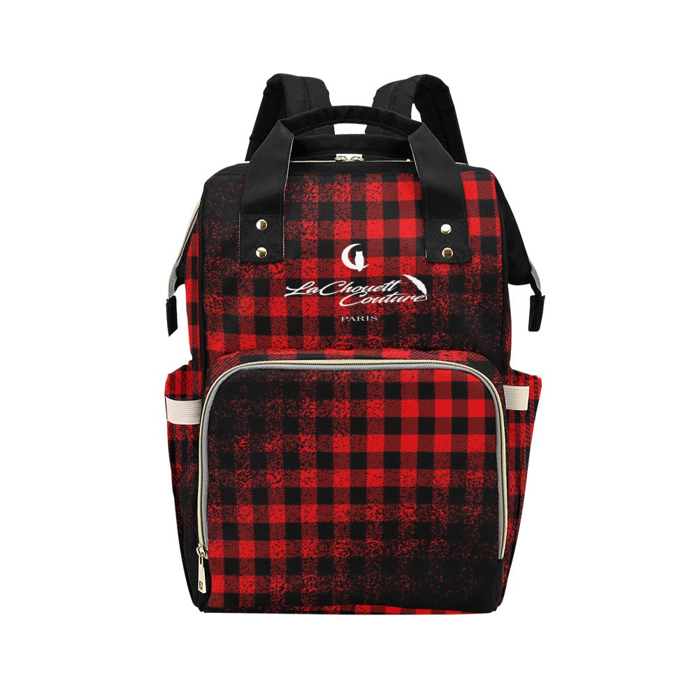 DUSTY PLAID Multi-Function Diaper Backpack