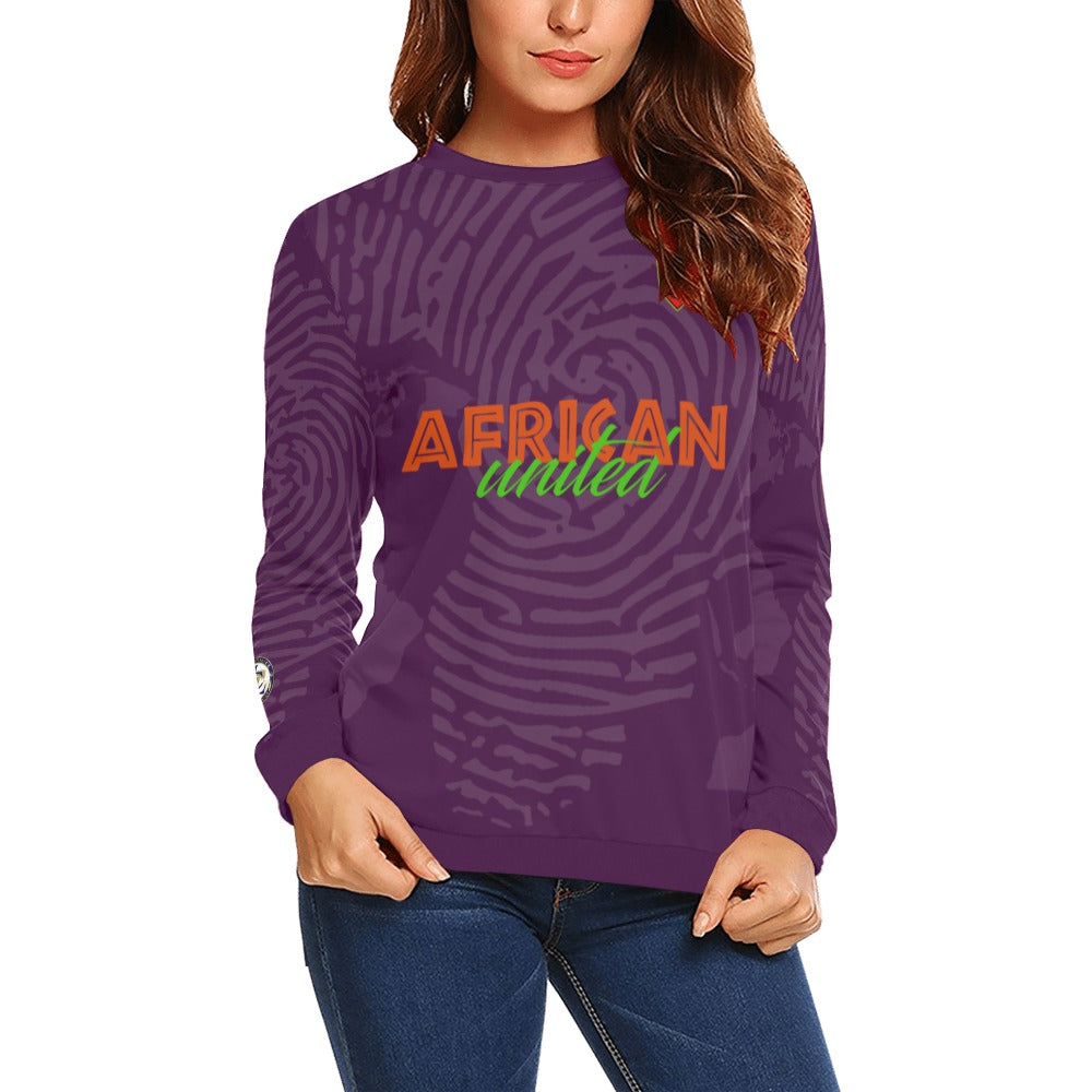 AFRICAN UNITED Crewneck Sweatshirt for Women
