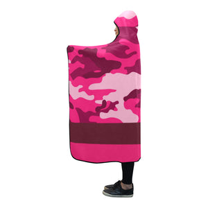CAMOUFLAGE Hooded Blanket 80''x56"