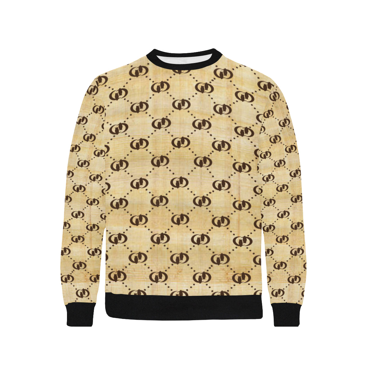 EXCELLENCE NILE Men's Rib Cuff Crew Neck Sweatshirt