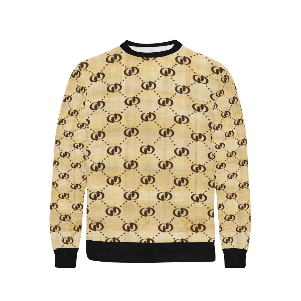 EXCELLENCE NILE Men's Rib Cuff Crew Neck Sweatshirt