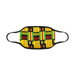 KENTE RASTA Mouth Mask in One Piece (2 Filters Included)