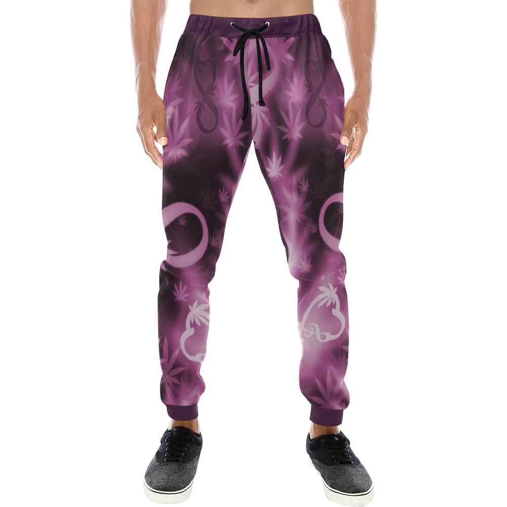 INFINITY PURPLE COSMOS Men's All Over Print Sweatpants (Model L11)