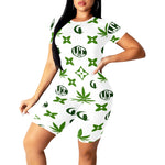 LCC WEEDY COLORS Women's Short Yoga Set