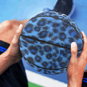 BLUE TIGER SKIN All Over Print Basketball